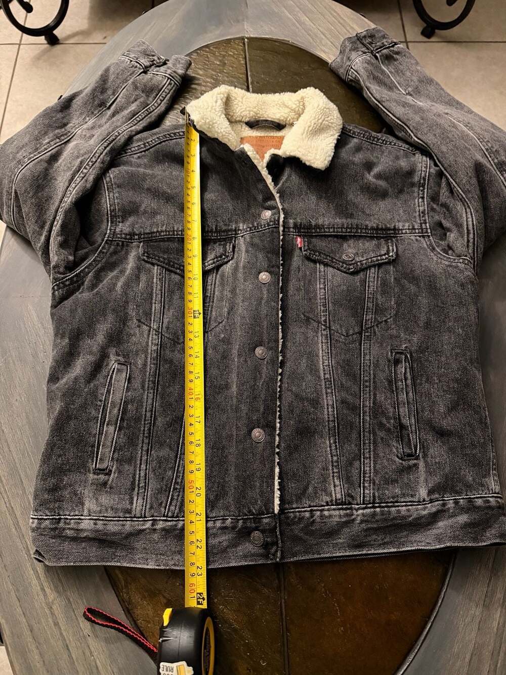 Levi's Men's Vintage Fit Sherpa Trucker Jacket Win And Destroy Small 791290010 - Picture 2 of 10